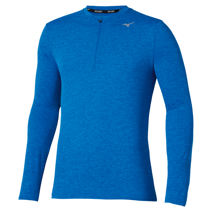Mizuno Core Impulse Half Zip Long Sleeve Tee Princess Blue